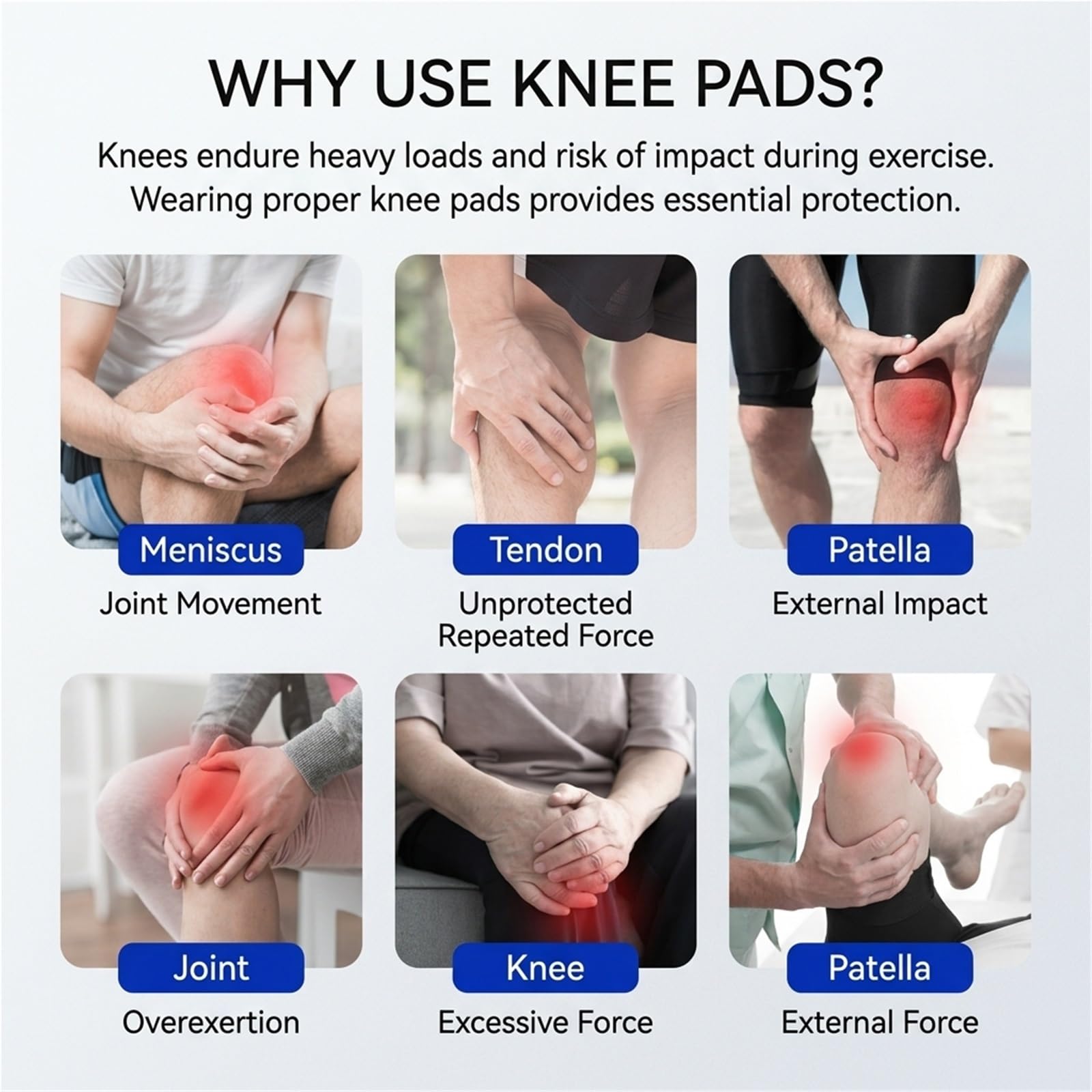 Rodilleras de voleibol para hombres y mujeres, con acolchado de esponja gruesa, ideales para baile, correr, fútbol y deportes. Protectores de rodilla de alto impacto para trabajos en el suelo y o