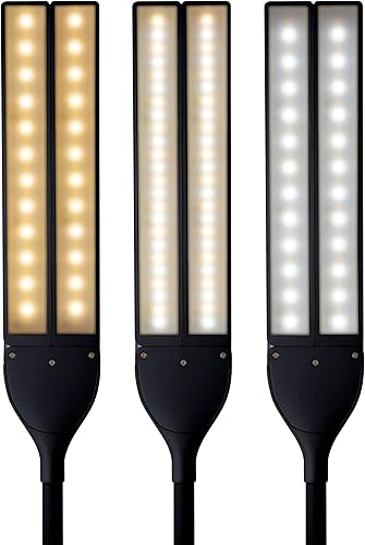 Miniatura 4 de OttLite Lámpara de escritorio LED pivotante 3 modos de color, temporizador de apagado de 40 minutos, cuello ajustable, LED ClearSun, controles