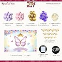 SpecialYou.in Rubber Butterfly Theme Birthday Party Decorations-70Pcs, Butterfly Poster, Pastel Balloons For Decoration, Happy Birthday Decoration Kit For Girls, Balloons For Decor Items gallery image