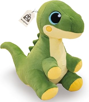 Weighted Dinosaur Stuffed Animal, Large Dinosaur Plush Toys, 24" 4.4lbs Weighted Dino Plush, Big Stuffed Dino Plushie Gifts for Kids Boys Girls on Birthday Childrens Day Christmas