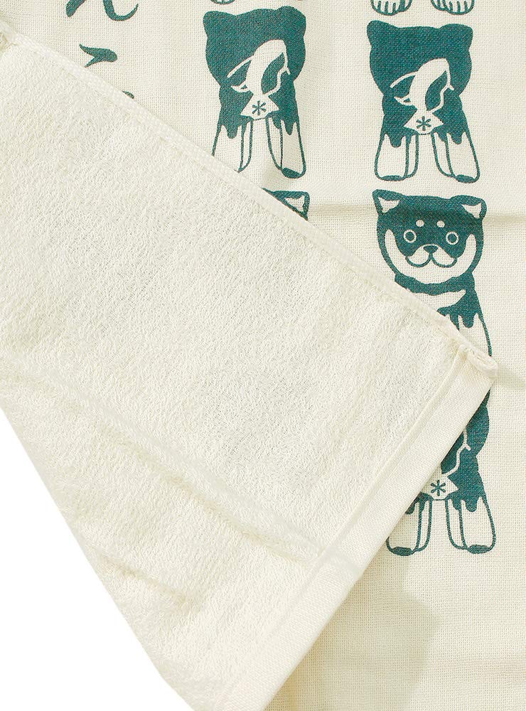 ☘️匿名配送❤️わんこ堂 ガーゼ タオル 柴犬 プリント 日本製 和んこ堂 ホワイト Amazon｜わんこ堂 ガーゼタオル 柴犬 プリント 日本製 フェイス