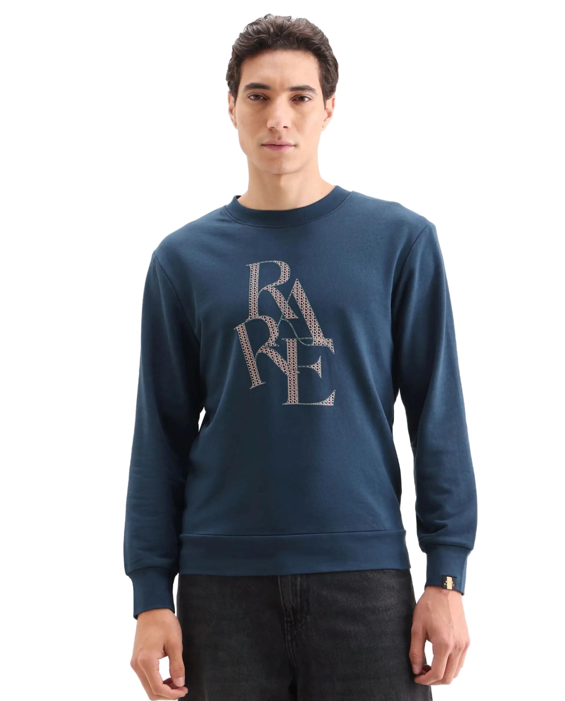 rare rabbit Men's Calixer Regular Graphic Cotton Blend Crew Neck Long Sleeve Sweatshirt-picture-33