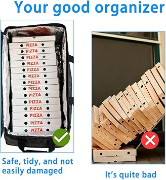 Thermal Delivery Bag 50L, Insulated Food Delivery Bag for Hot & Cold