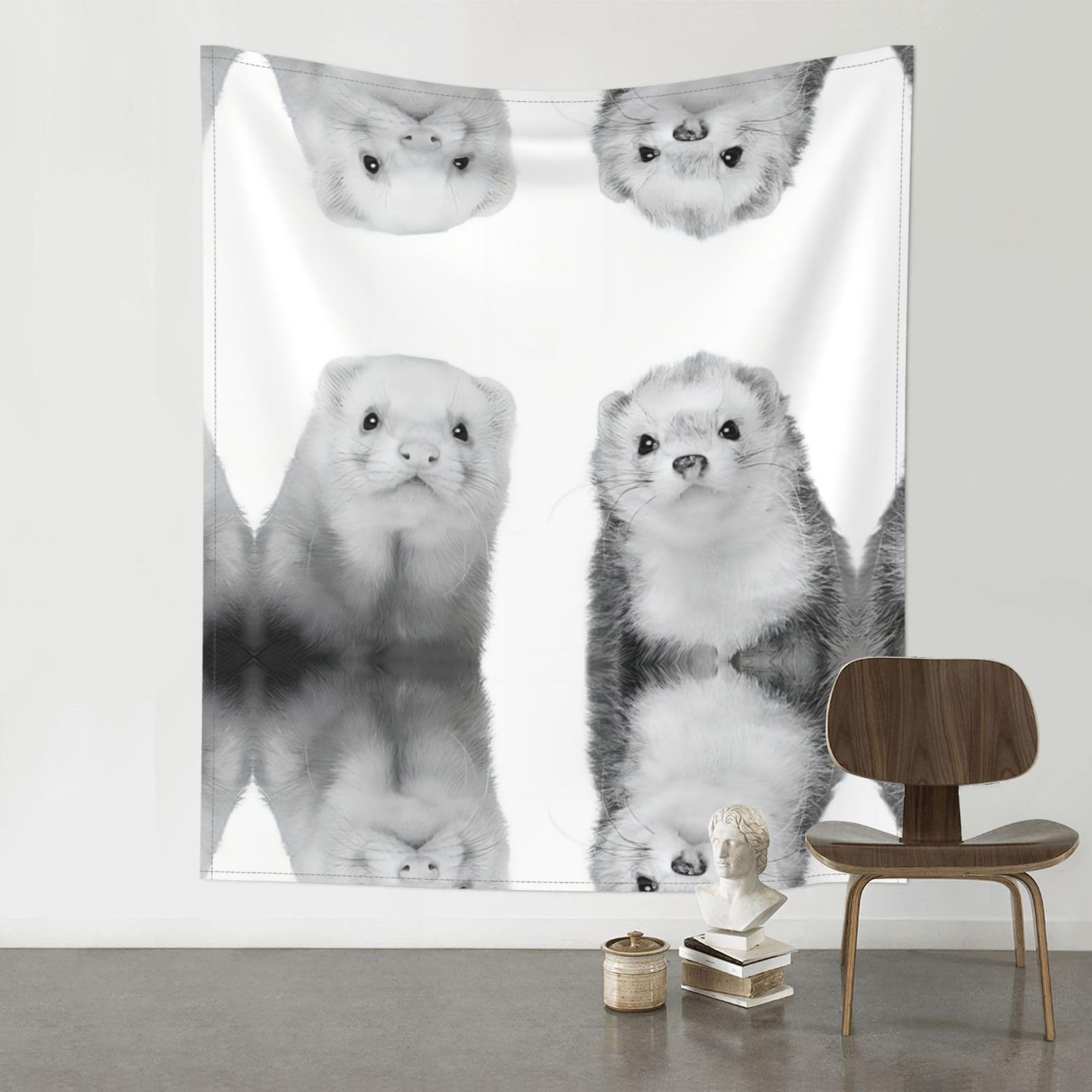 YYHWHJDE Ferrets Prints 60x51in Wall Tapestry – Elevate Your Space with a Versatile & Cozy Throw Blanket for Dorms, Beach & Home
