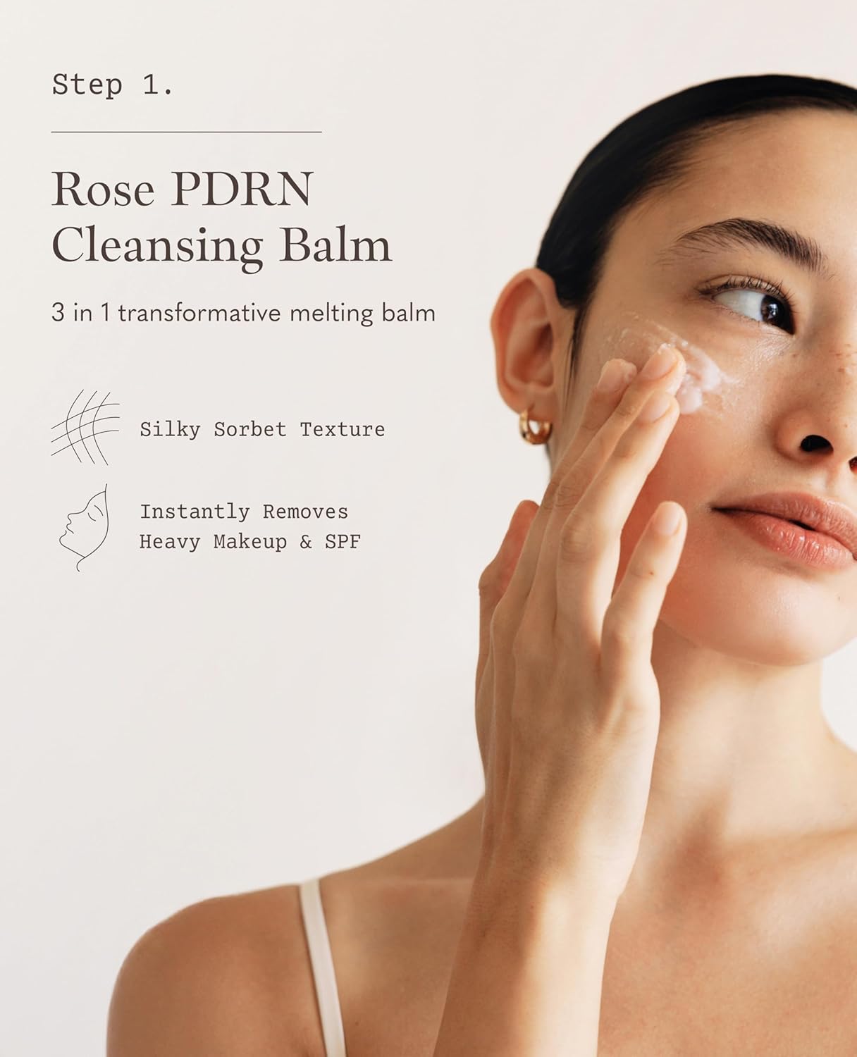 GARDENY Rose PDRN 3-Step Korean Skincare Set | Travel On-the-Go Size | Cleansing Balm, Mask-to-Foam Cleanser & Facial Toner Spray Mist | Mini Trial Set