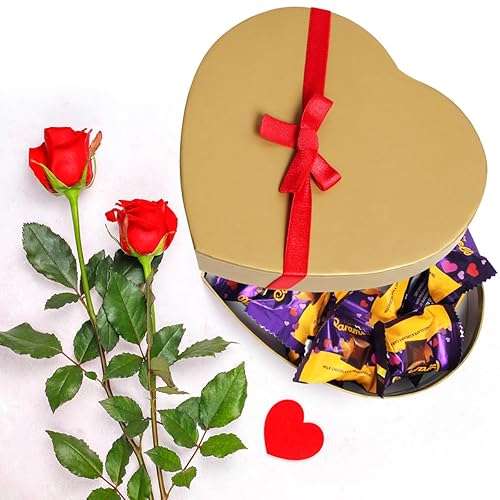 Miniatura 8 de Cadbury Caramello - Barras de chocolate con leche láctea, barras de caramelo Carmellos, caja de chocolate de San Valentín, 20 miniaturas de