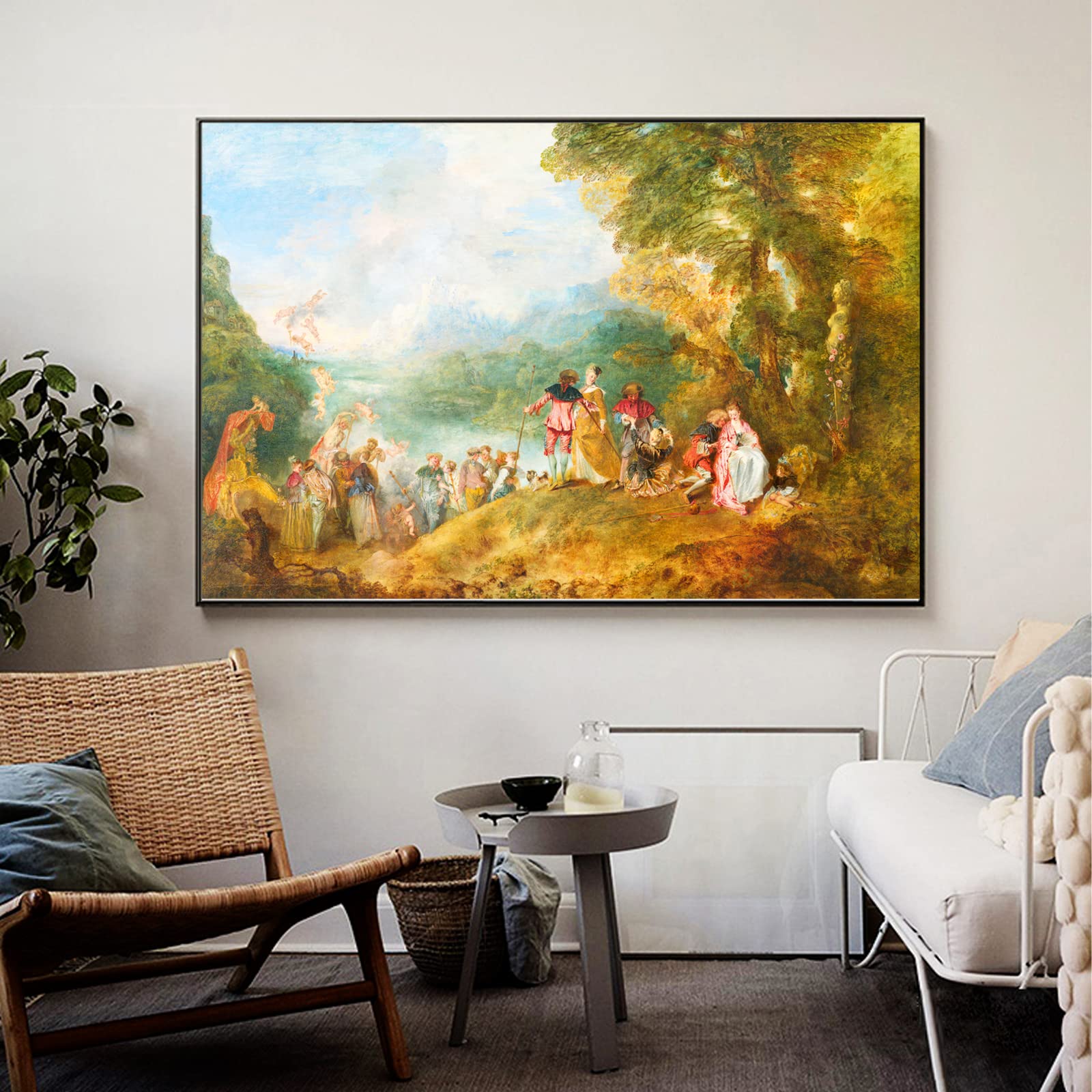 Amazon.co.jp: ZZPT ジャン・アントワーヌ・ワトー ポスター - Cythera