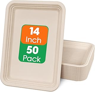 ECOLipak Compostable Disposable Food Serving Trays