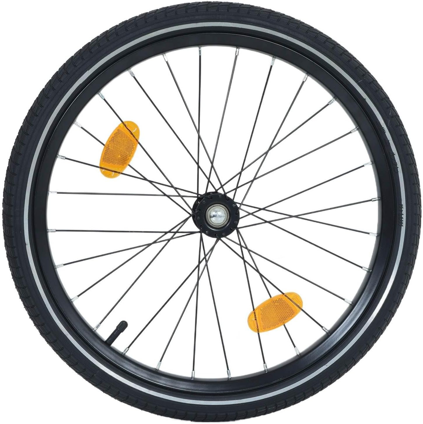 Bike Cargo Trailer with 88lbs Capacity, 16" All-Terrain Wheels, Foldable Design for Camping, Groceries, Beach Trips, Bicycle Storage Cart for Outdoor Adventure