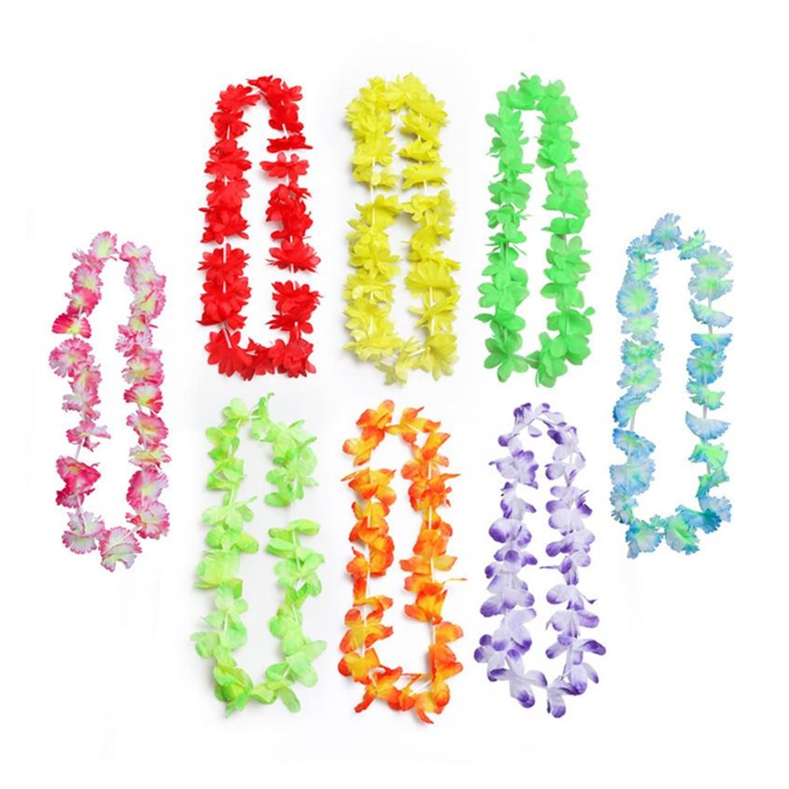 TOORU TRUSTTWO 50pcs Corona Hawaiana Hawaiian Leis Garland Collar Artificial Flores de Hawai Leis Suministros Suministros DE Fiesta BEACHE Fun The New