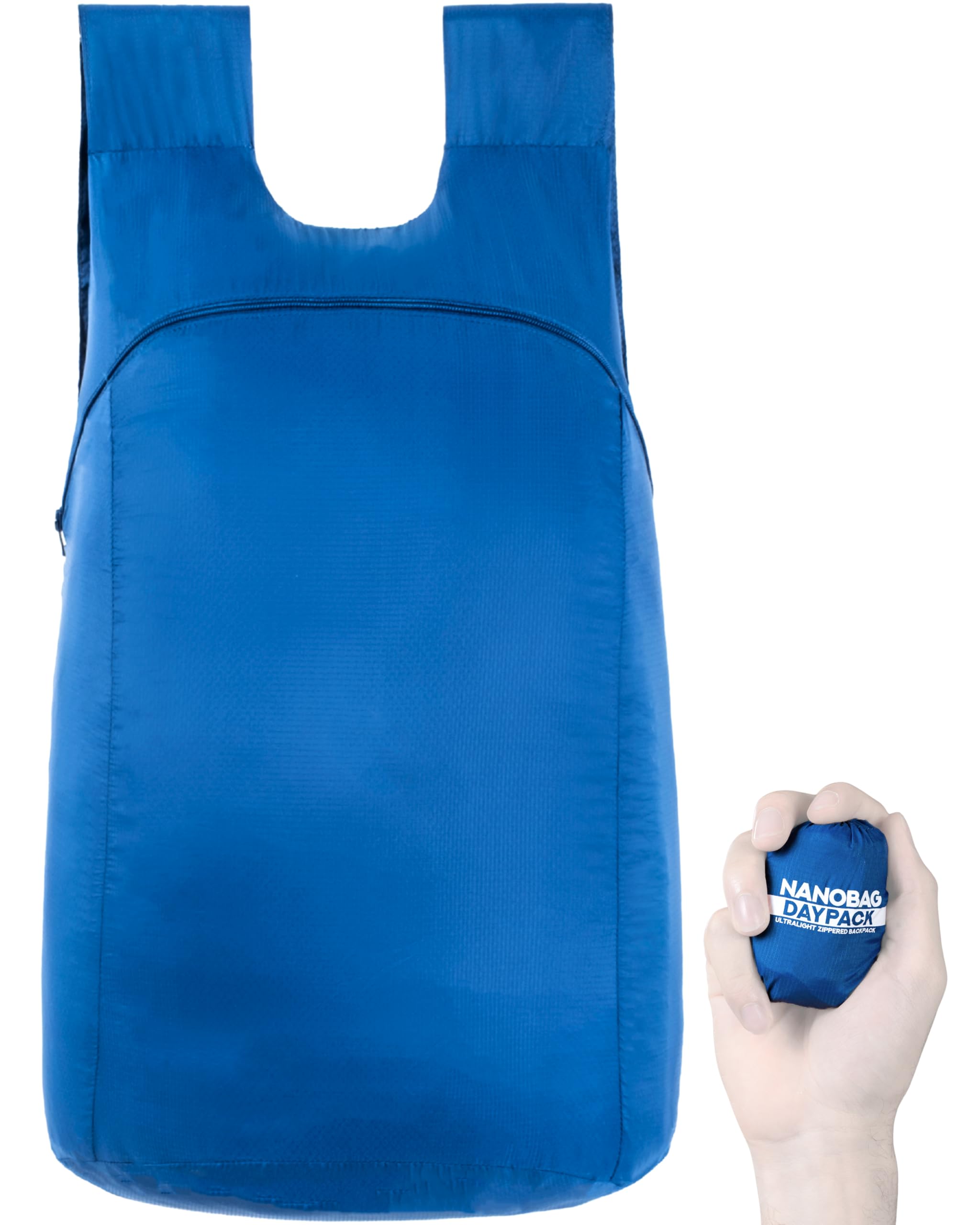 Nanobag Daypack - Ultralight 16L Foldable Travel & Hiking Backpack, Reusable, Packable, Collapsible Bag for Men & Women