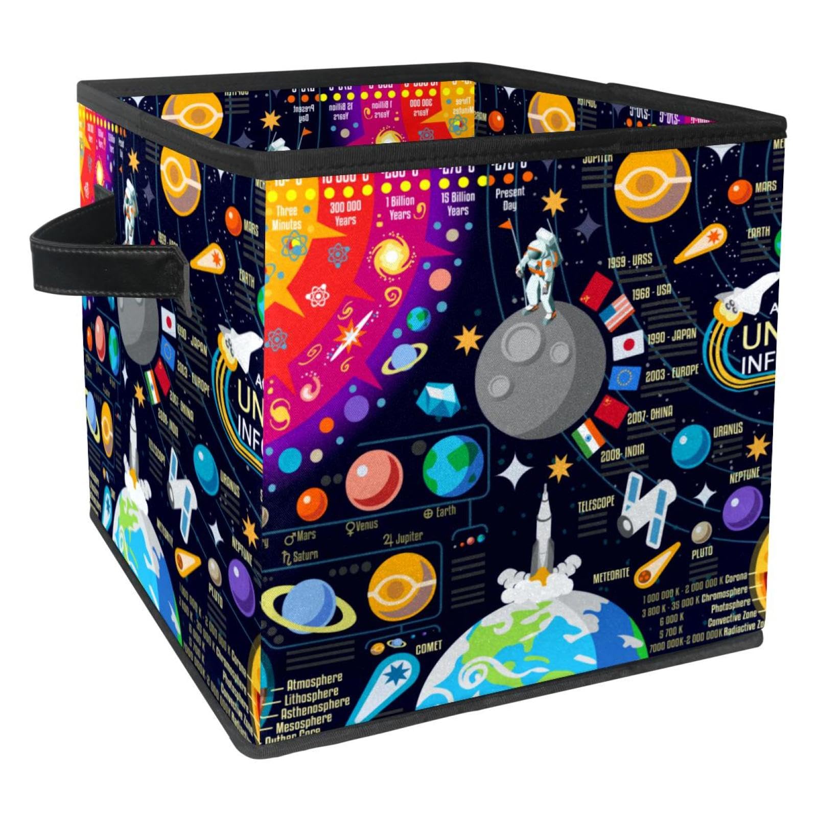 Organiseur en tissu pliable bac de rangement pour jouets et vêtements de chambre