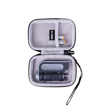 LTGEM Case for Carson MicroBrite Plus 60x-120x LED Lighted Pocket Microscope (MM-300 or MM-300MU)