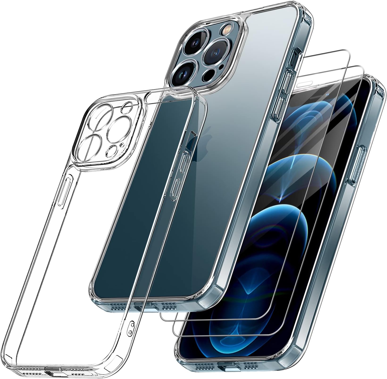 Coque De Protection Anti-Choc Transparente Pour IPhone (Multi-Modèles) - TPU Souple, Compatible Qi