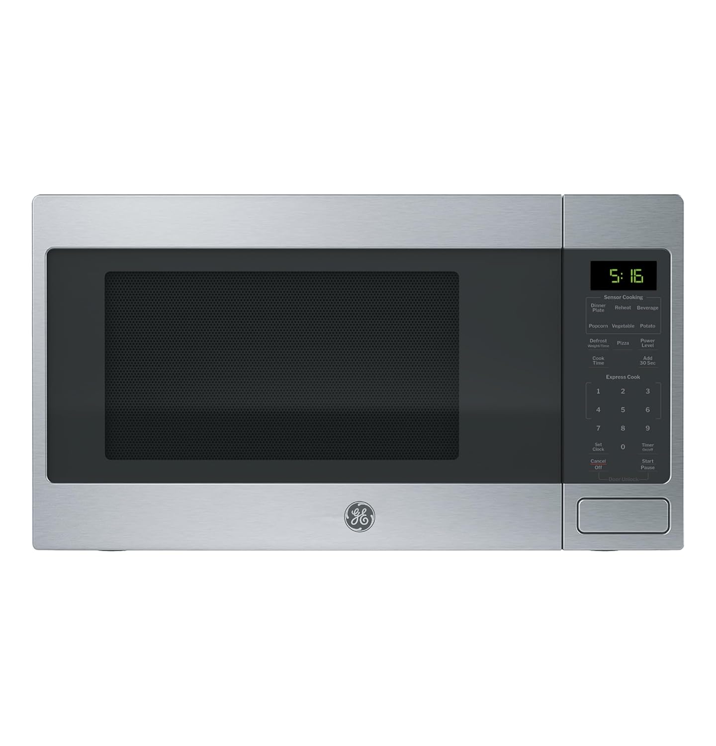 GE Countertop Microwave Oven 1 150-watt Capacity 1 6 Cubic Ft 8 Auto Setting Cooking Settings Child-Lock Technology