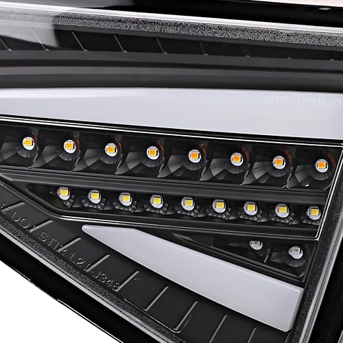 Miniatura 6 de Spec-D Tuning Luces traseras secuenciales LED de carcasa transparente de carcasa negra, compatibles con Subaru Impreza 2008-2011, conjunto de par