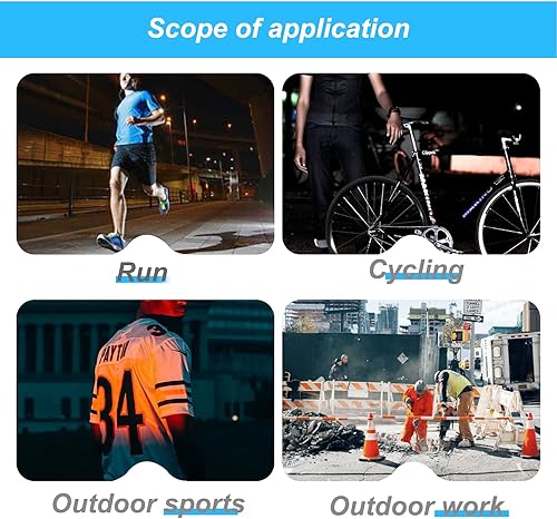 Vista 12 de HYCOPROT Camisetas de secado rápido de malla de seguridad de manga larga reflectante de alta visibilidad naranja
