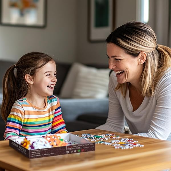 Tucoco Store Puzzle de lama avec journal assis sur un siège de toilettes 1 000 pièces, pour adultes, puzzle de bricolage coloré pour la décoration de la maison, jeu difficile pour les activités - 5
