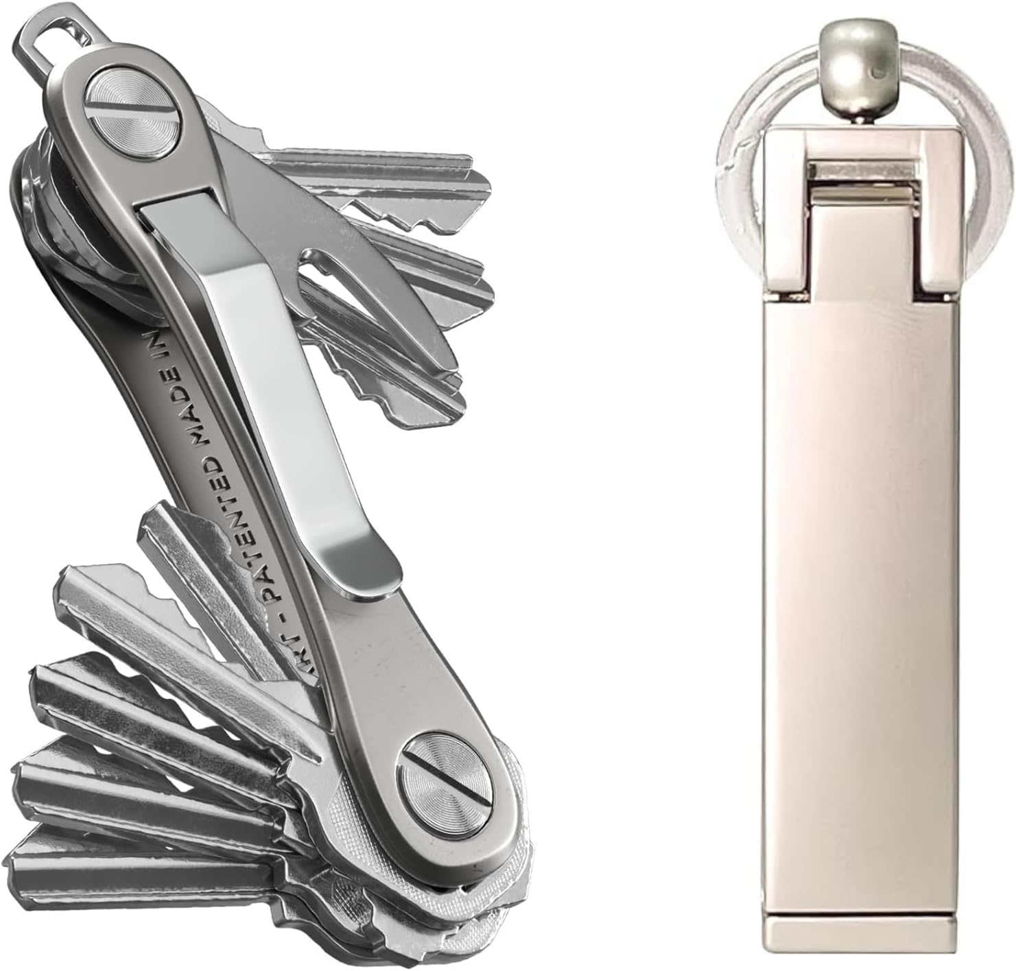 KeySmart Rugged Key Holder (Titanium) & BagHang - Amazon.com