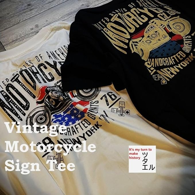 CHANEL ヴィンテージ【激レア⭐︎希少⭐︎美品】マイヨ素材CCマークTシャツ Amazon | 【ツタエル】Vintage Motorcycle Sign Tee アメリカン