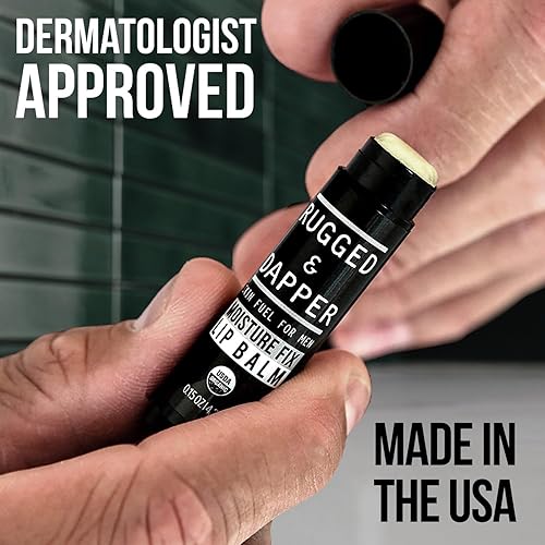 Miniatura 2 de Rugged & DapperBálsamo de Labios para hombre4unidadesOrgánico y con 100% de ingredientes naturales, set Matte Chap Stickhidrata con un acabado libre