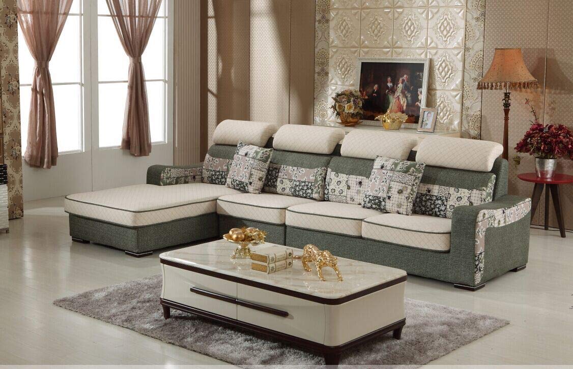 Studio Couch As319 L Shape Sofa Set Center Table not Included Color