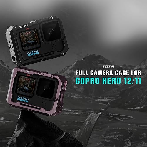 Miniatura 6 de Tilta Jaula completa para cámara compatible con GoPro HERO11, armadura protectora, lista para filtro, liberación rápida, expandible, ligera y