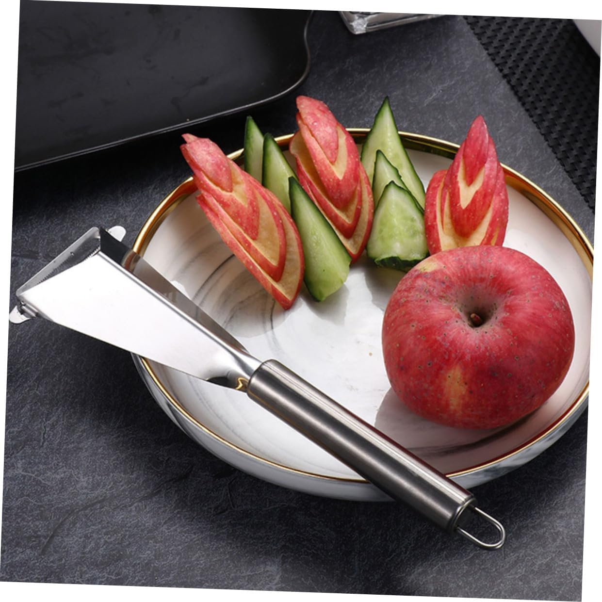 2pcs Practical Fruit Carving Cutter for Apples Melons Home Kitchen Tool