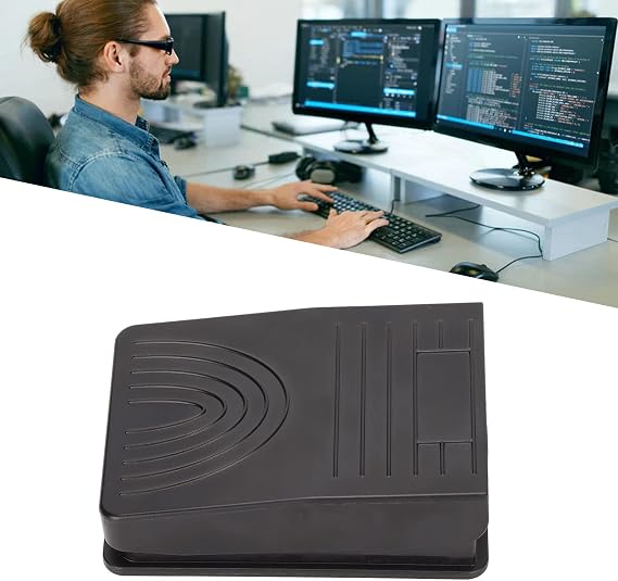 USB Foot Switch Pedal, Multimedia Control Ergonomic Foot Switch, Support Keyboard, Mouse, Gaming, String Function, Sensitive Mechanical Switch Ergonomic Design for Game Media