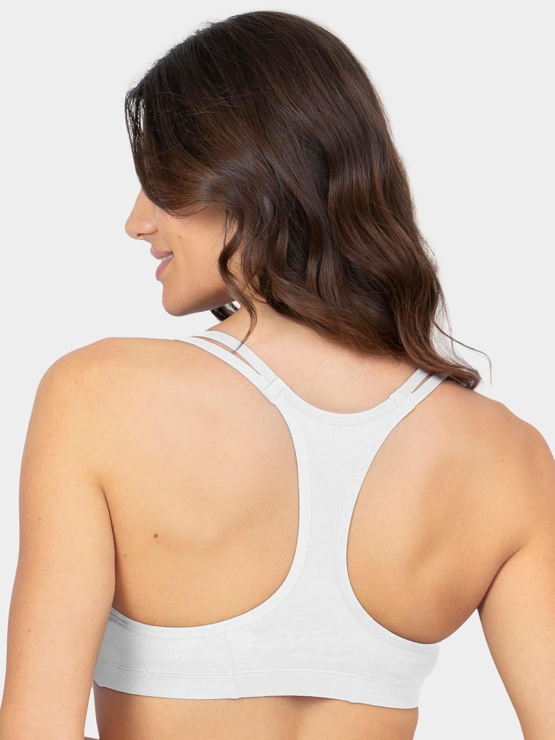 Fruit of The Loom Womens Spaghetti Strap Cotton Sports Bra - All-Day Comfort & Easy Movement - Image 4