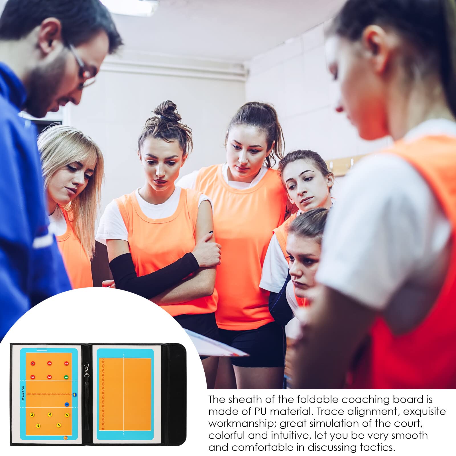 Lavagna Tattica per Allenatore di Pallavolo con Lavagna Magnetica a Mezza Corte con Penna