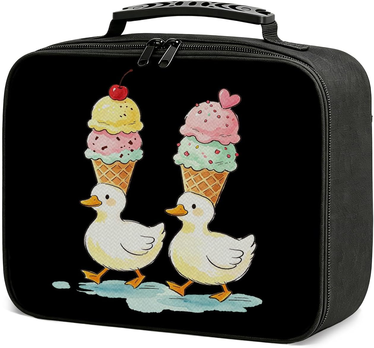 Ice Cream Duck Insulated Lunchbox Bag
