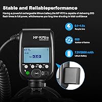 Vista 5 de GODOX Macro Ring Flash para Sony MF-R76S TTL/M Modo CCT 5900K 76Ws 2.4G Control inalámbrico 550 Flashes de potencia completa 0.1-1s Tiempo