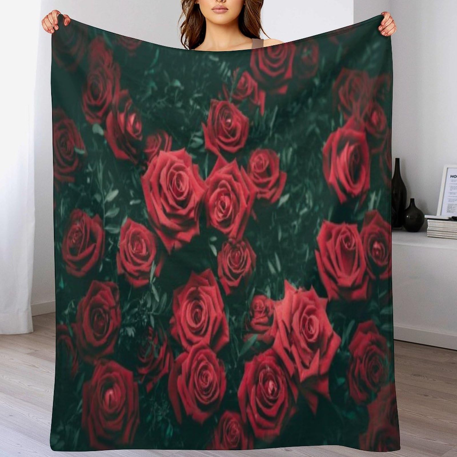 Couverture chaude et confortable rose en flannel pour vos soirées canapé