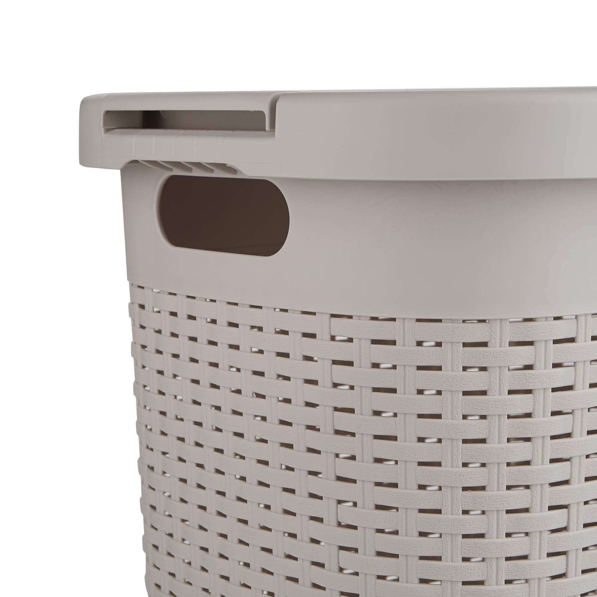 Mind Reader Basket Laundry Hamper with Cutout Handles, Washing Bin