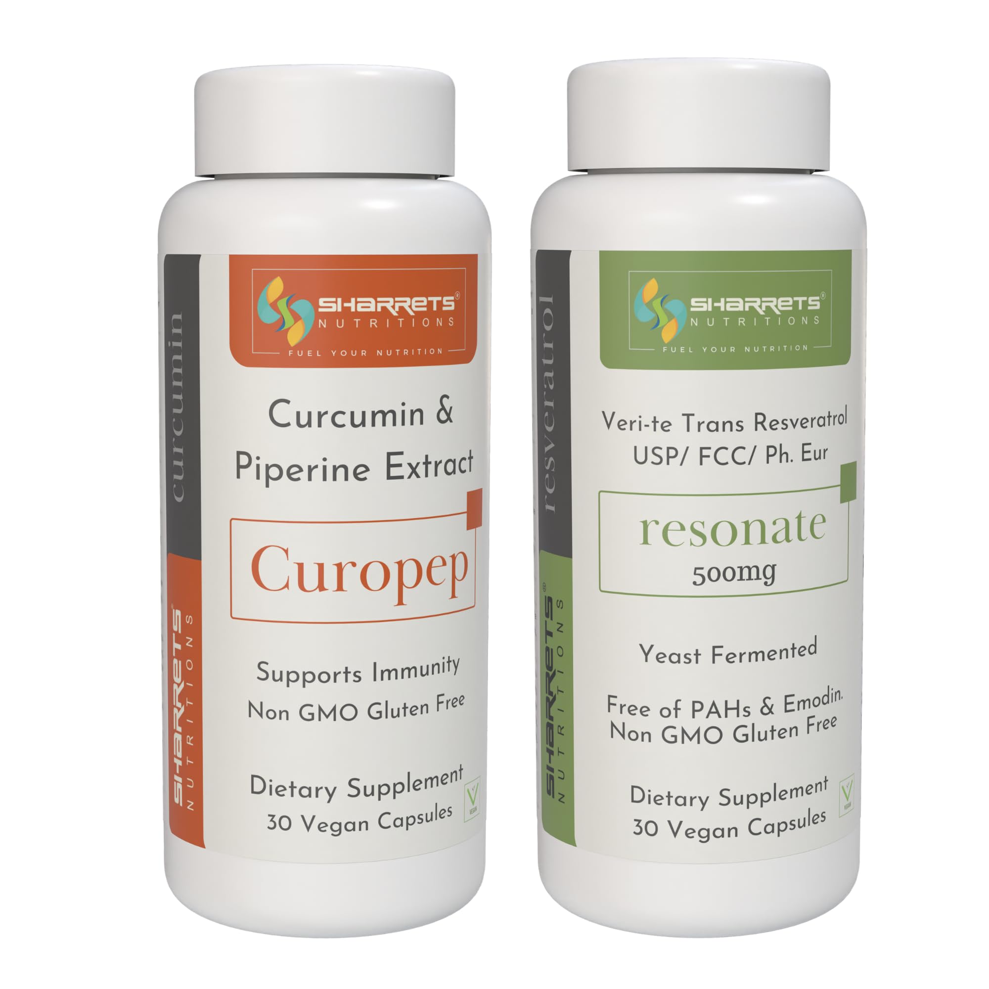 Sharrets Resveratrol & Curcumin Piperine Capsules (30 Each) : Unleash the Synergy of Natural Wellness.-image-9