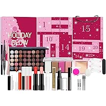 Christmas Exclusive Full Beauty Makeup, 2025 Advent Calendar, 24 Days Makeup Set, Countdown Calendar, High Adhesion, High Color, Waterproof, Sweat Proof, Long Lasting, Unique Powder, Water Resistant