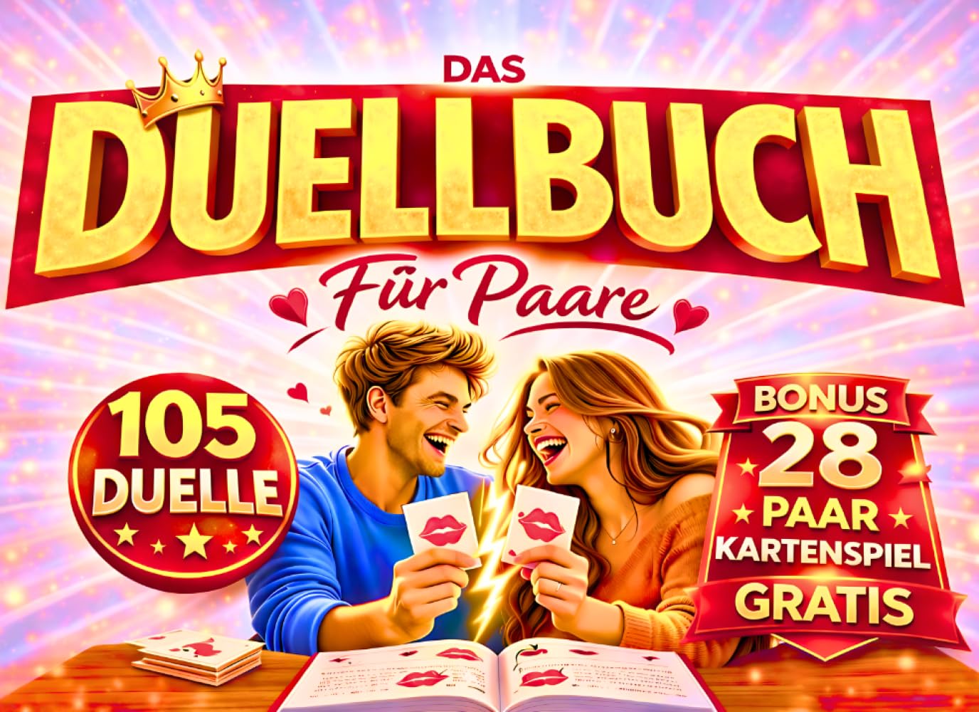 Das ultimative Duell & Challenge Buch für Paare, Ehepaare & Verliebte | Inklusive 28 exklusiver Spielkarten für noch mehr Spaß & Nähe | Über 100 ... Valentinstag, Jahrestag, Geburtstag, Hochzeit