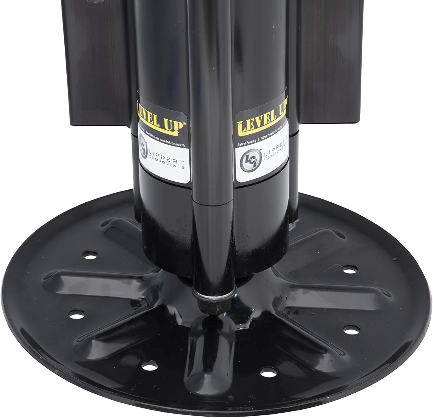 Lippert Level Up Replacement Hydraulic Landing Gear Jack for 5th Wheel RVs and Travel Trailers, 14,000-lbs. Lift Capacity, Aluminum, 9" Diameter Footpad, 27-7/16" Height - 433469