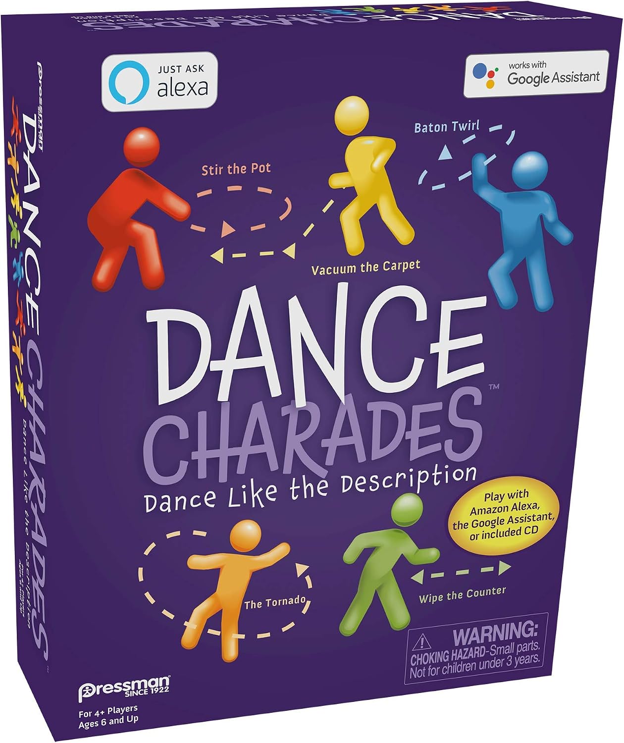 Pressman Dance Charades Game: Can Be Played with Included CD, Alexa Skills or Google Assistant