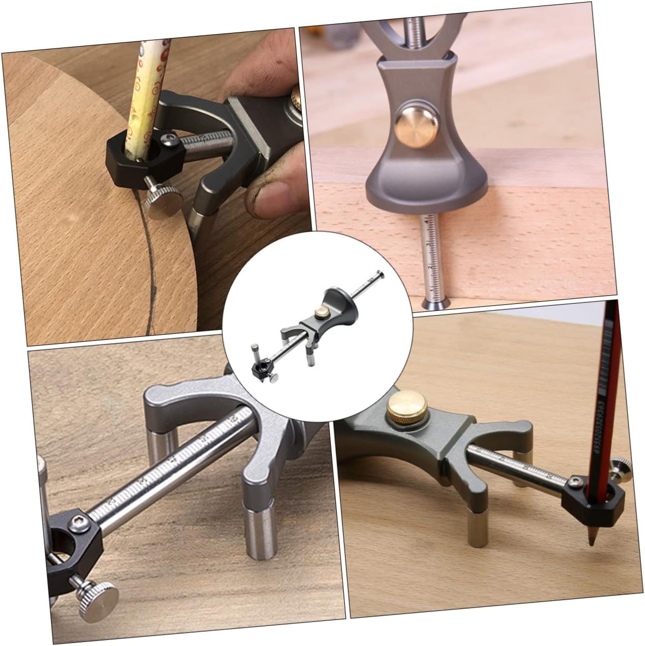 STOBOK Woodworking Tool Scribe Dual-purpose Scriber Parallel Carpenter Marking Gauge Linear Woodworking Tool Multifunction Scribing for Diy