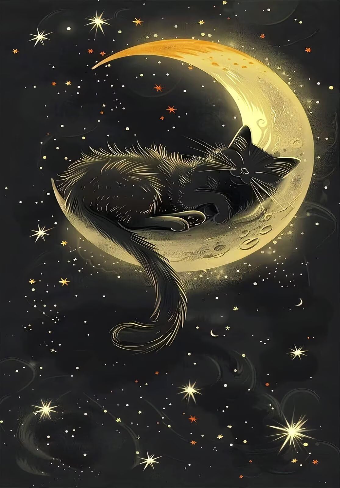 Puzzle 1500 Pezzi per Adulti Luna Gatto, Puzzle Classici 87x57cm, Relax e Riduzione dello Stress, Decorazione Murale Unica