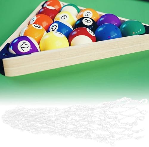 Miniatura 5 de Focket Juego de 6 bolsillos de malla de nailon de primera calidad, accesorios ideales para reemplazar los bolsillos de la mesa de billar