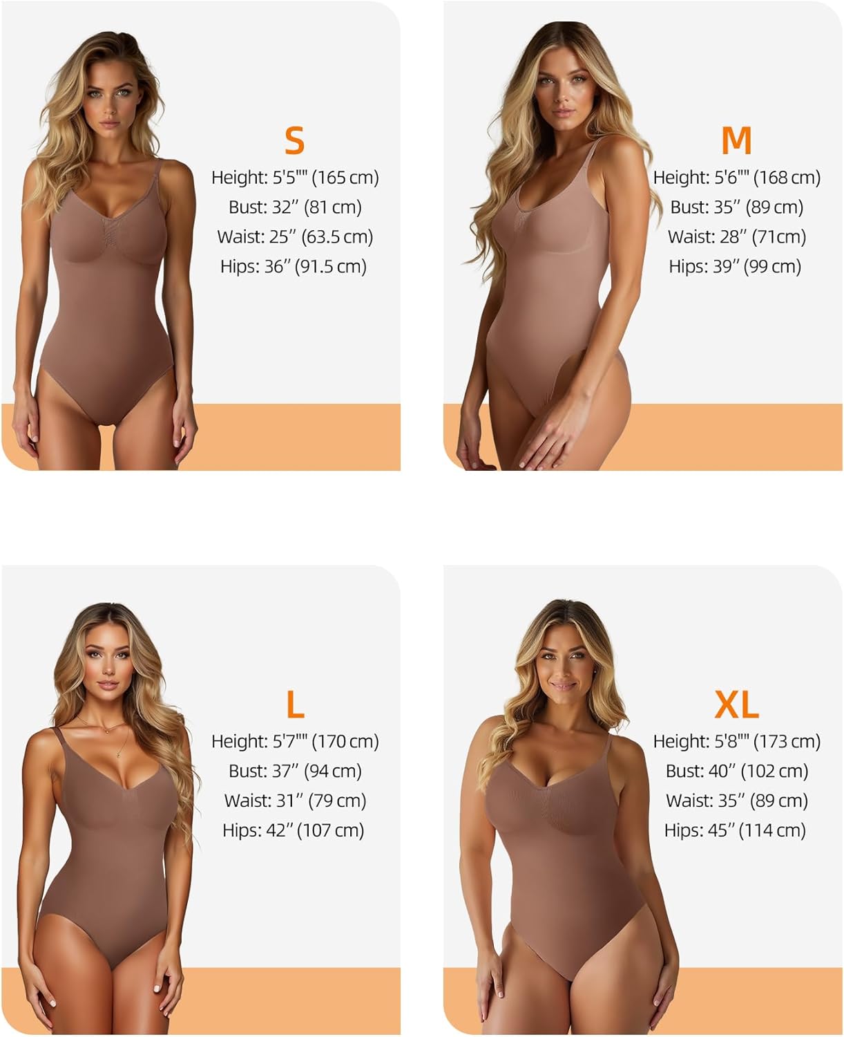 2-Pack Shapewear Bodysuit for Women – Seamless Tummy Control, Waist Slimming Butt Lifting Body Suit for Women