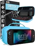 Case for Nintendo Switch Lite - Orzly Protective Carry Case with Storage for Switch Lite Games & Accessories [Yellow]