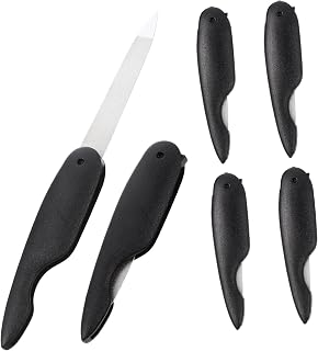 KAILIKETIY 6pcs Folding Nail File Dual-Sided Nail Manicure for Extension for Salon and Home Use