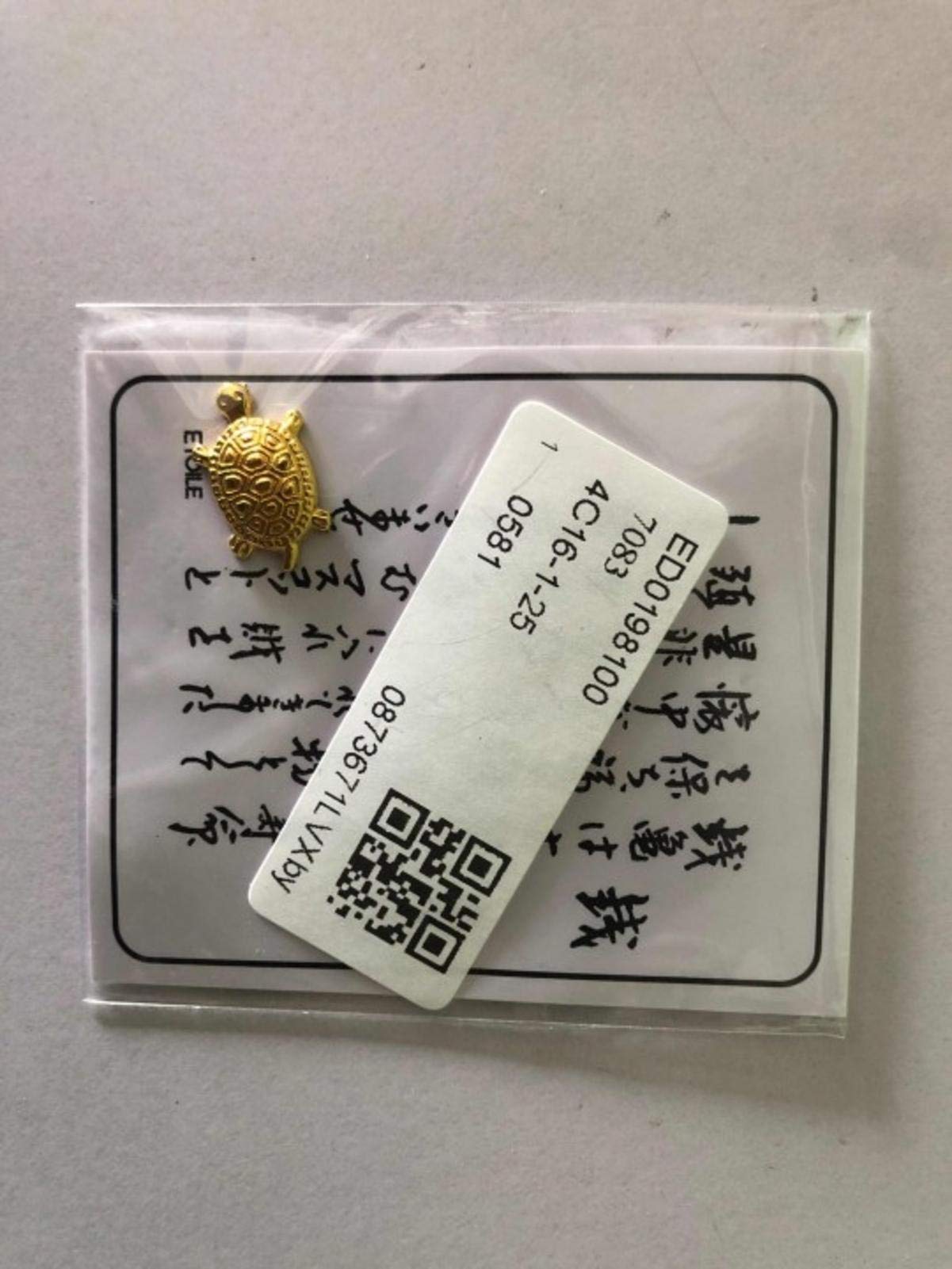 Japanische Glücksschildkröten 10er Set - Feng Shui Geldturtle In Gold