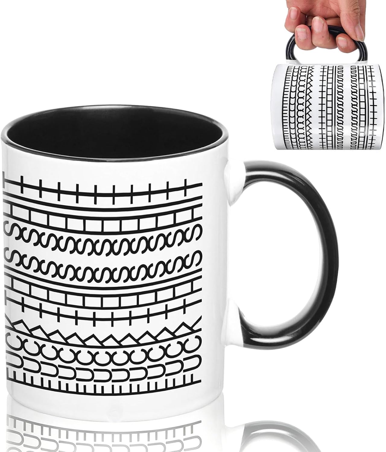 Fuck Donald Trump Mug, 15 oz Ceramic Hidden Message Coffee Cup, Fuck Trump Mug, Anti MAGA Merchandise, Anti Trump Mug, Funny Coffee Cups Halloween, Thanksgiving and Christmas