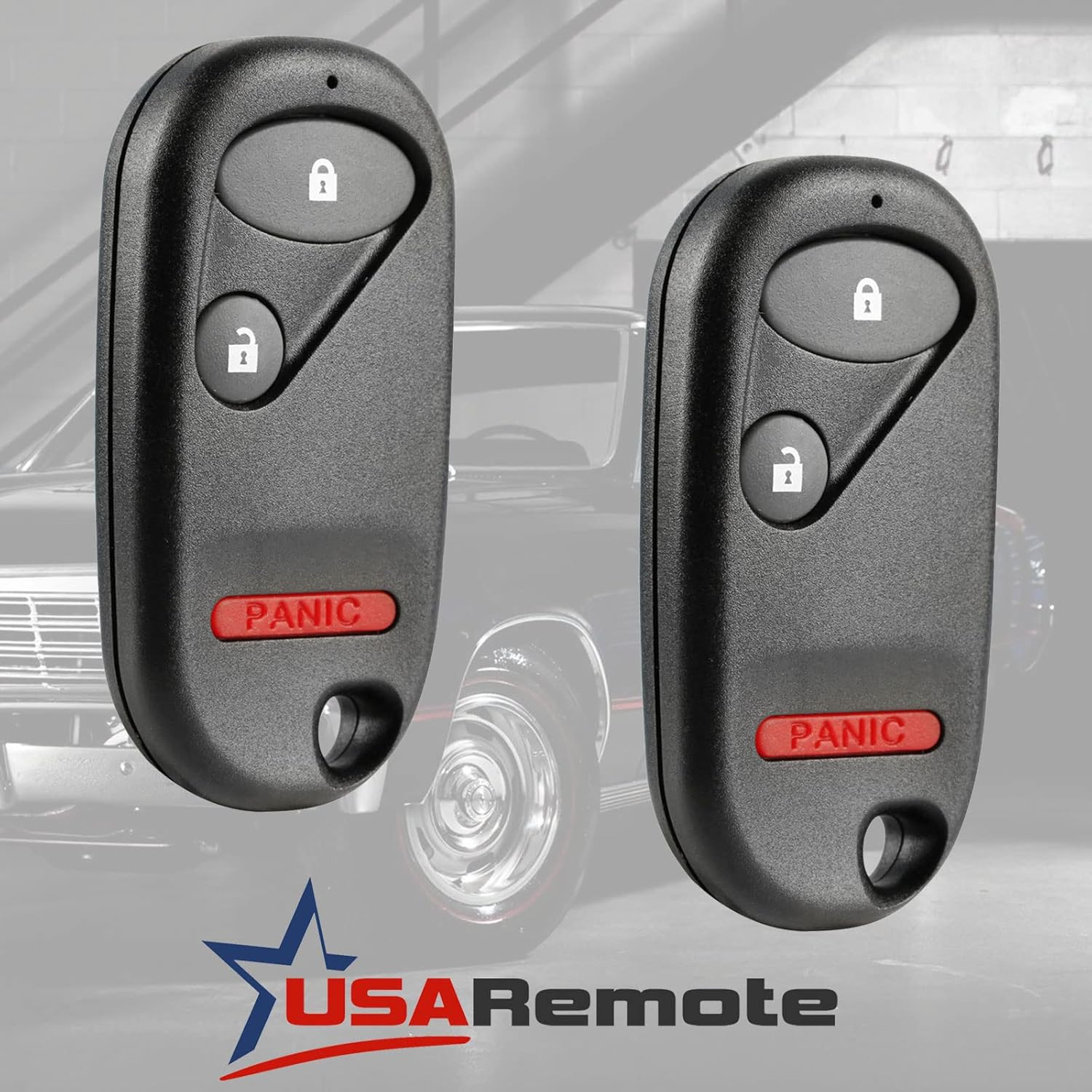 Car Key Fob Keyless Entry Remote fits 1994-1997 Honda Accord / 1996-2000 Honda Civic (A269ZUA106, 72147-S04-A01), Set of 2