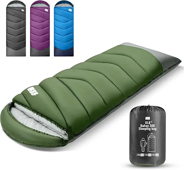 TANSTRIDER Sleeping Bags for Adults Cold Weather,Portable, Waterproof,Lightweight Sleeping Bag for Tall Girls Boys with Compression Sack for Warm Camping, Hiking, Outdoor & Indoor